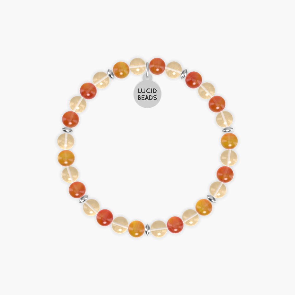 Citrine and Carnelian Bracelet