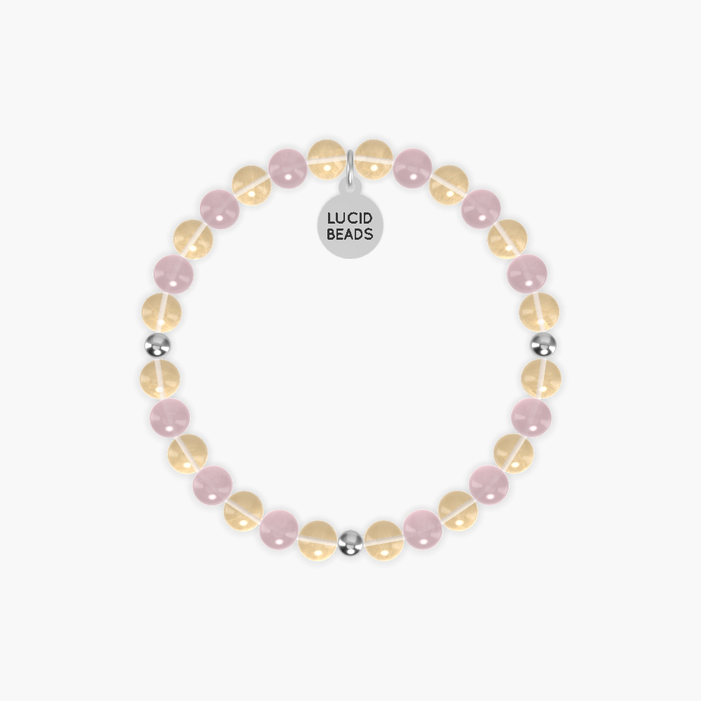 Citrine and Rose Quartz Bracelet