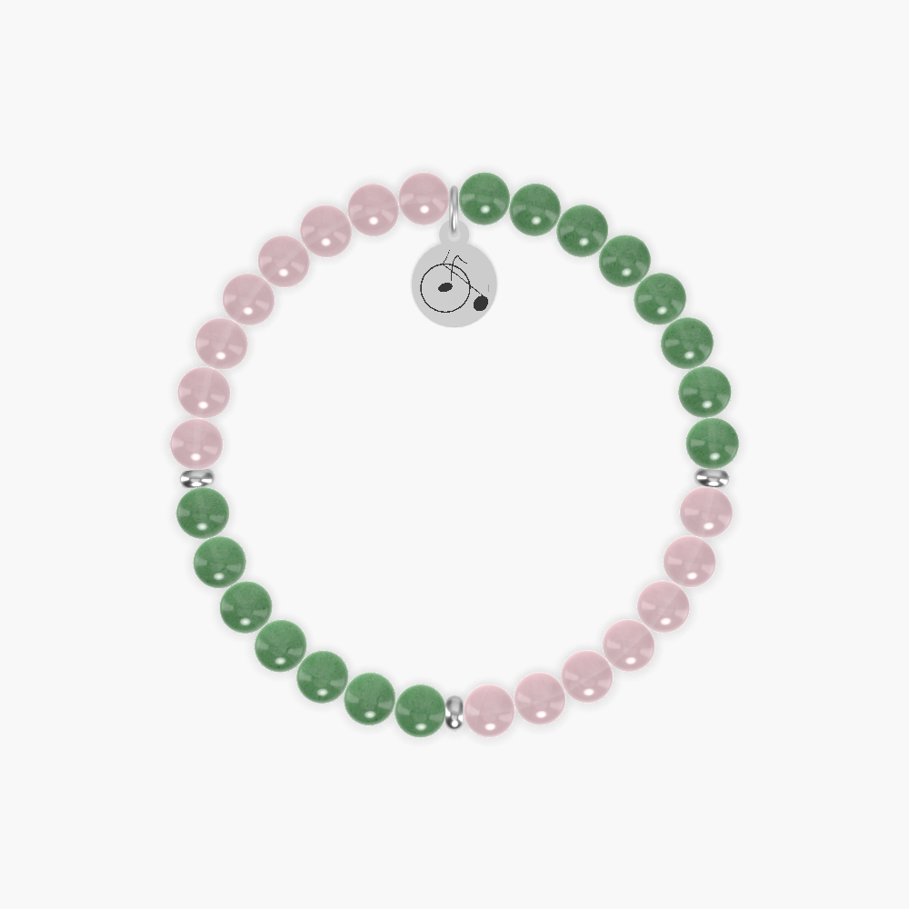 Rose Quartz and Aventurine Bracelet