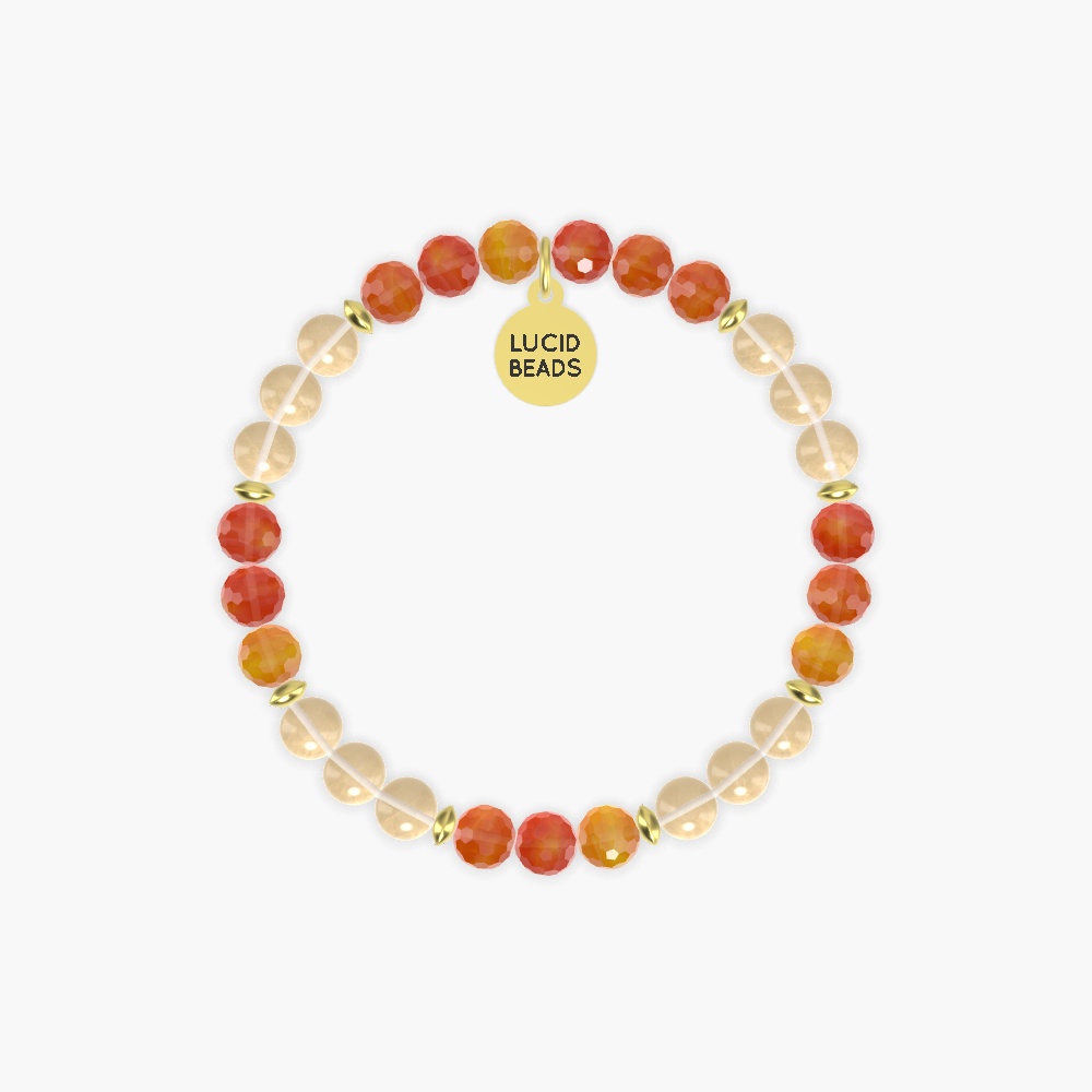 Vitality Boost - Carnelian and Citrine Bracelet