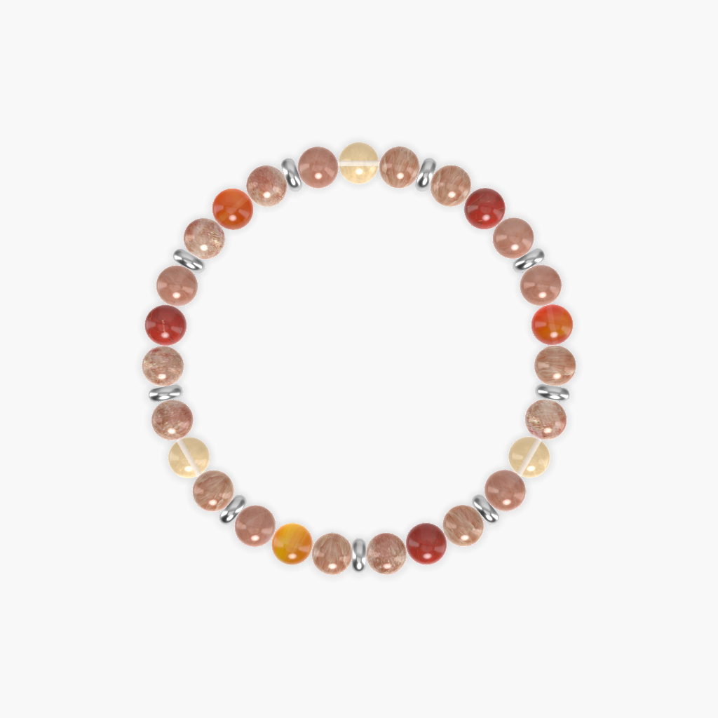 Sunstone, Red Jasper, Citrine and More Gemstone Bracelet