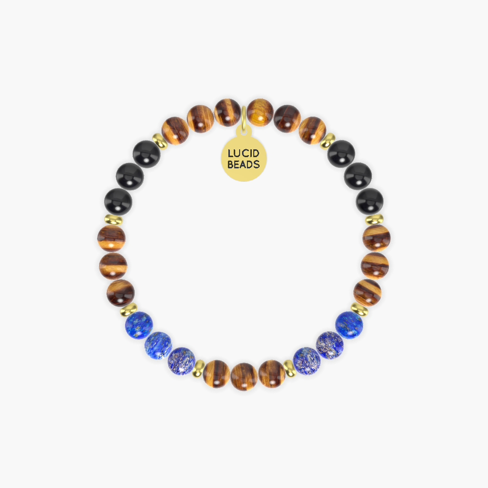 Tiger Eye, Lapis Lazuli, Black Tourmaline and more Gemstone Bracelet