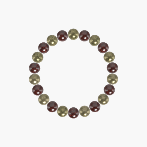 Garnet and Pyrite Bracelet