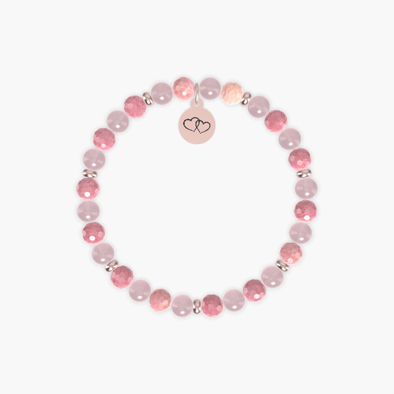 Rhodonite and Rose Quartz Bracelet