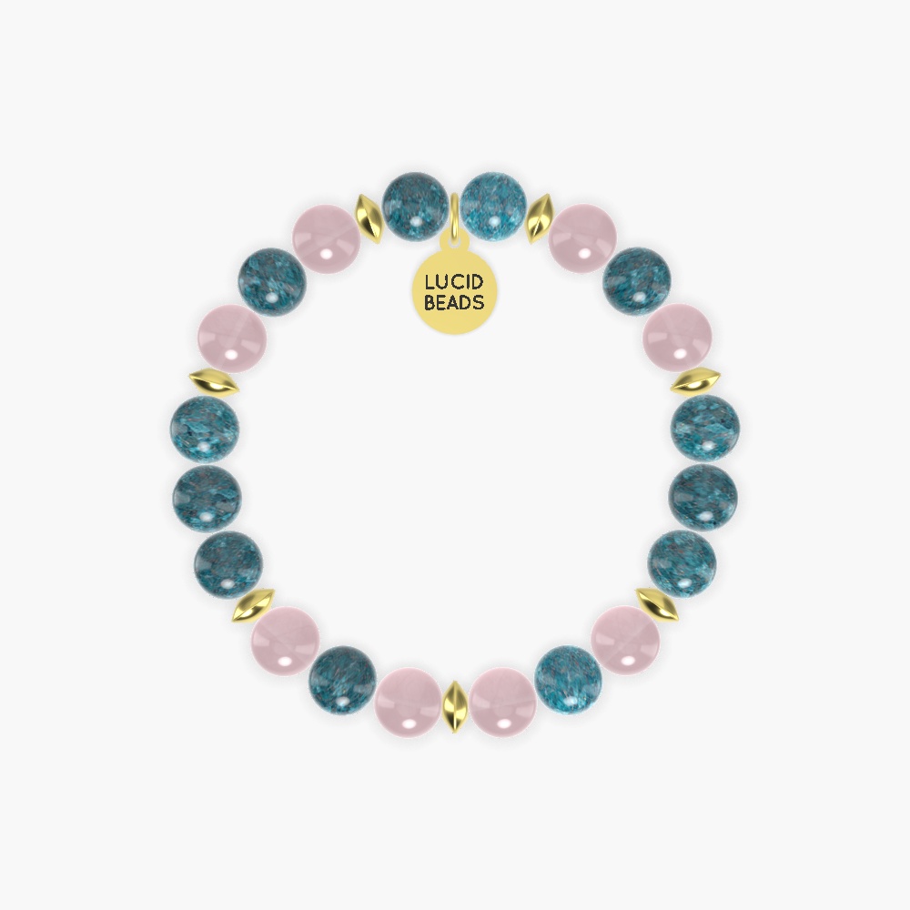 Apatite and Rose Quartz Bracelet