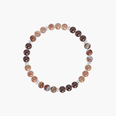 Garnet, Sunstone and Sardonyx Bracelet