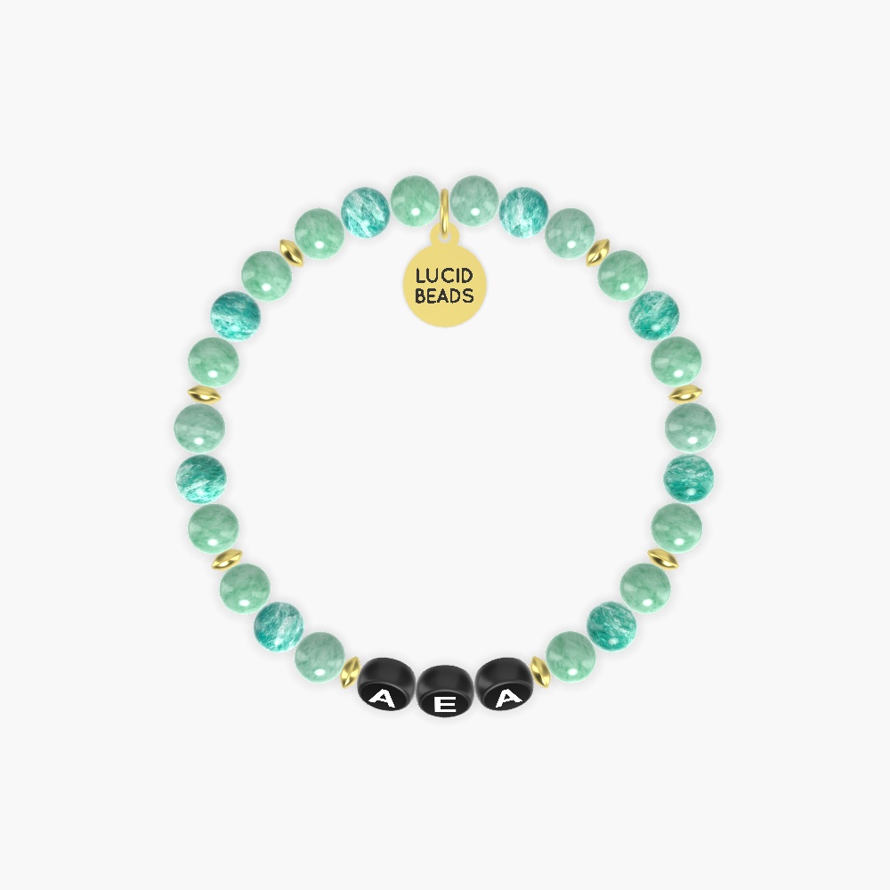 Green Jade and Amazonite Bracelet