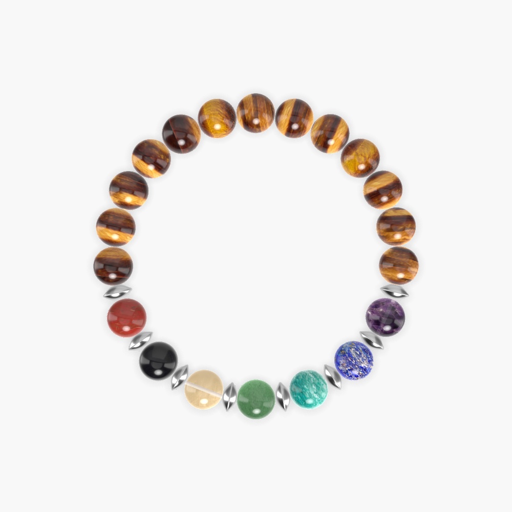 Tiger Eye, Aventurine, Amazonite and more Gemstone Bracelet