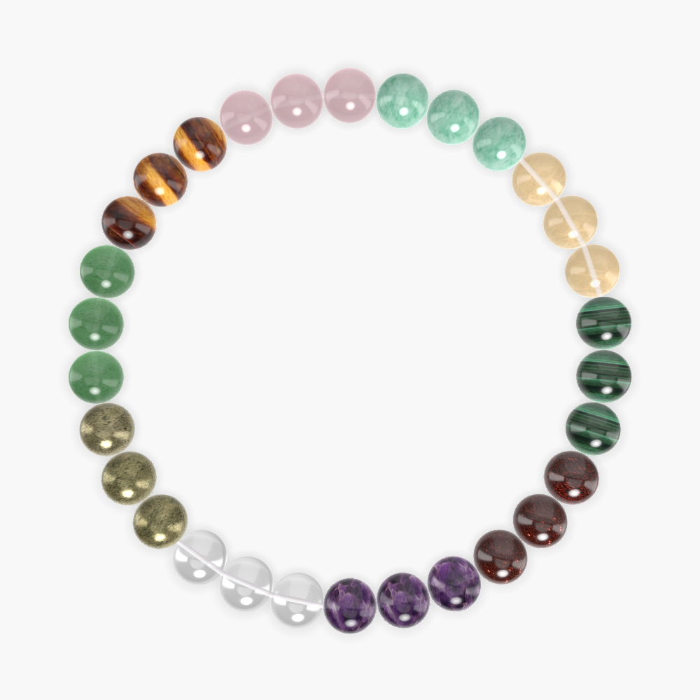 Amethyst, Garnet, Malachite and more Gemstone Bracelet