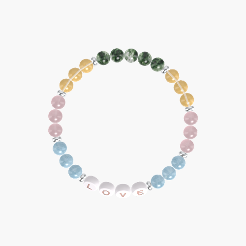Aquamarine, Rose Quartz, Citrine and more Gemstone Bracelet
