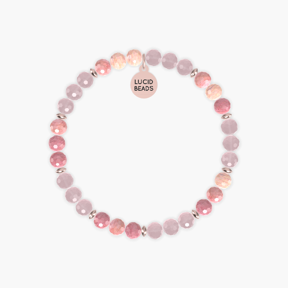 World Cancer Day - Rose Quartz and Rhodonite Bracelet