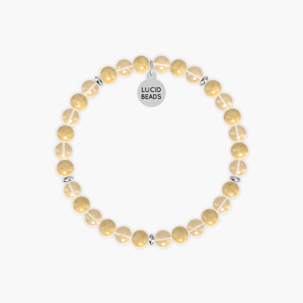Citrine and Yellow Jade Bracelet