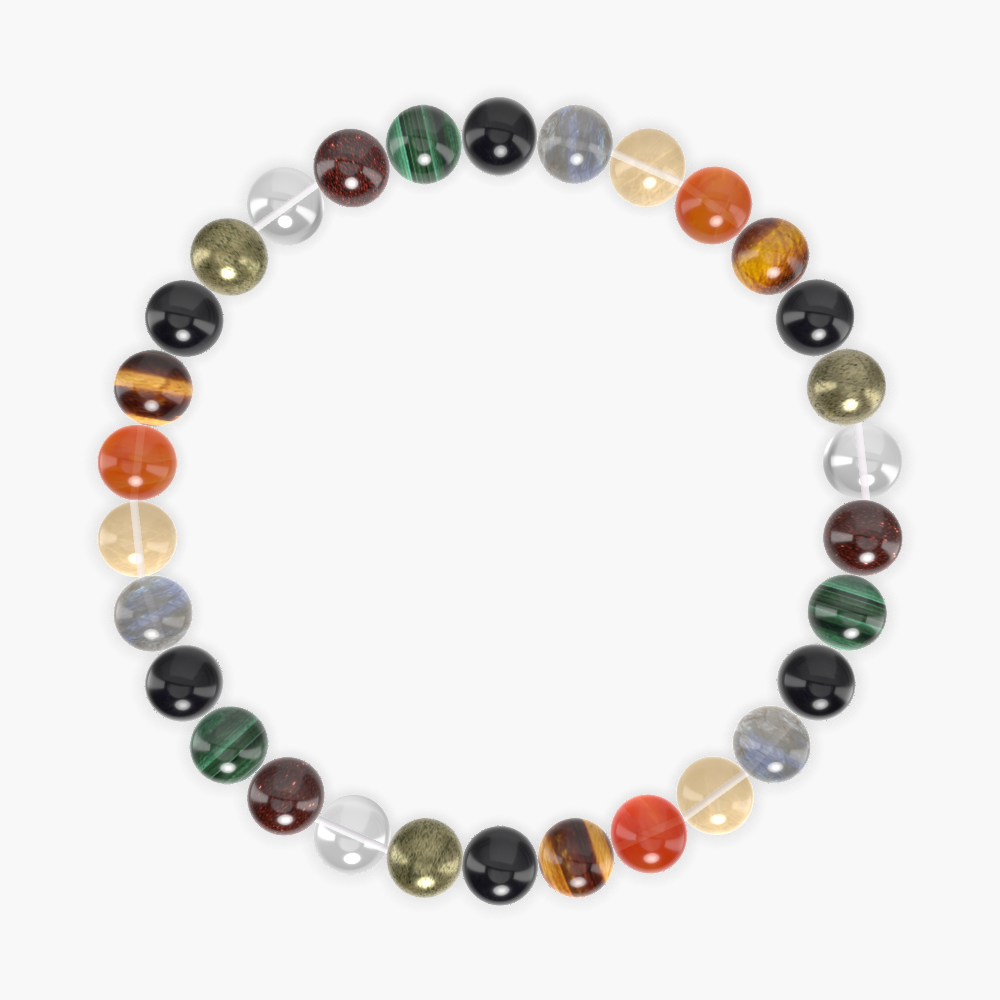Tiger Eye, Carnelian, Citrine and more Gemstone Bracelet