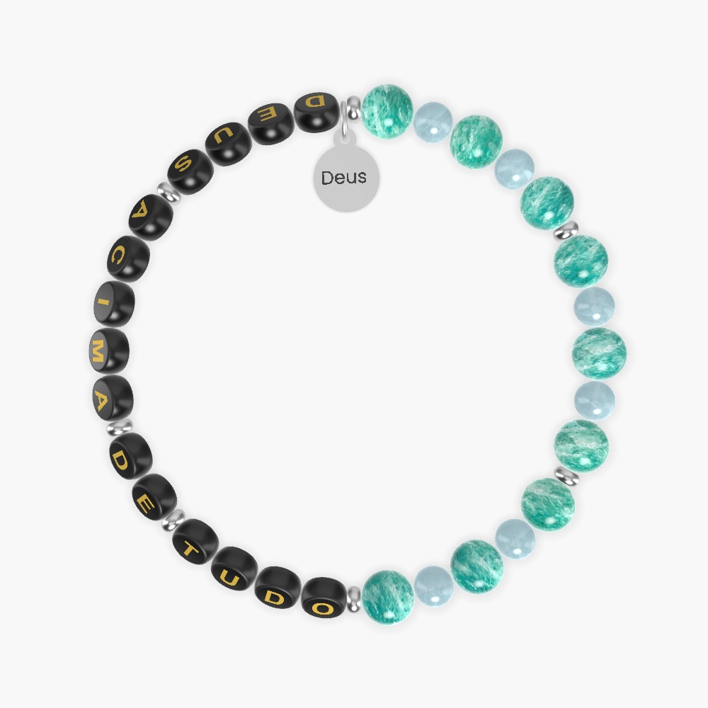 Amazonite and Aquamarine Bracelet