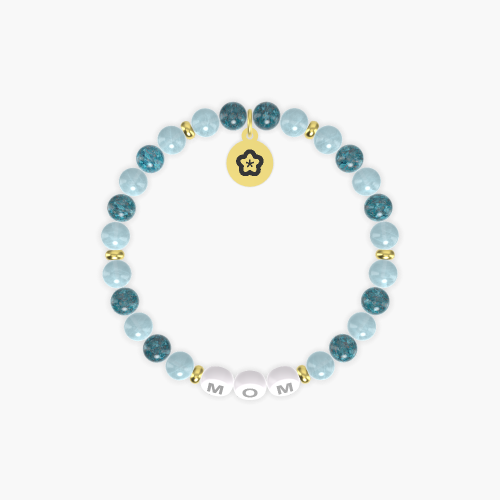 Aquamarine and Apatite Bracelet