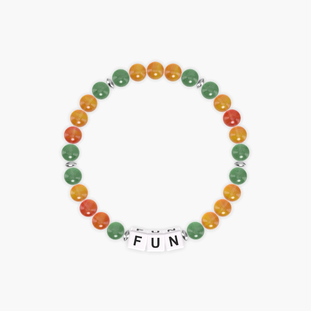 Carnelian and Green Aventurine Bracelet