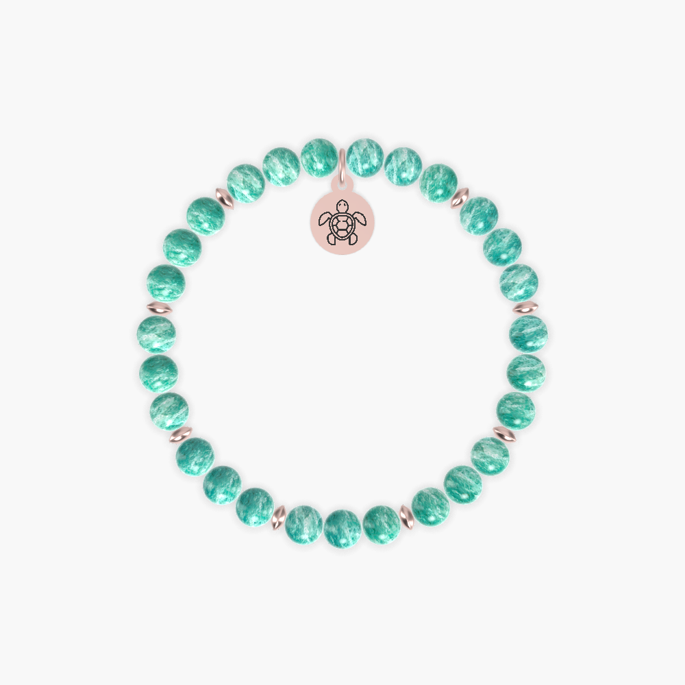 Turtle Serenity - Amazonite Bracelet