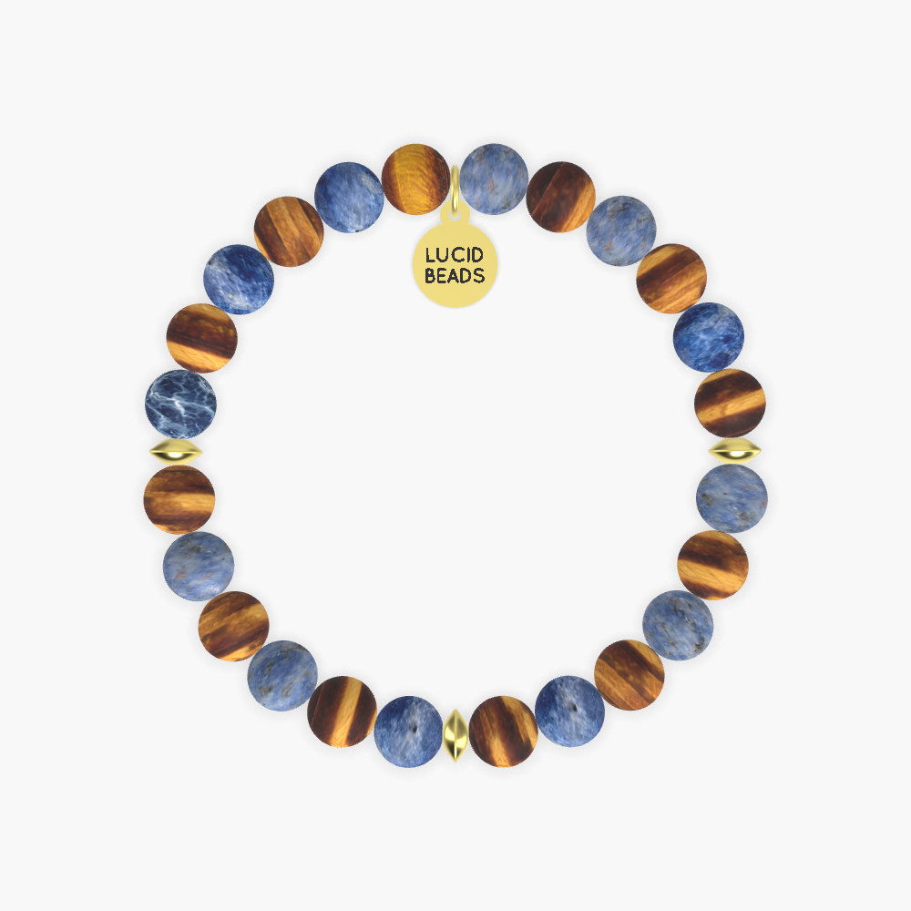 Tiger Eye and Sodalite Bracelet