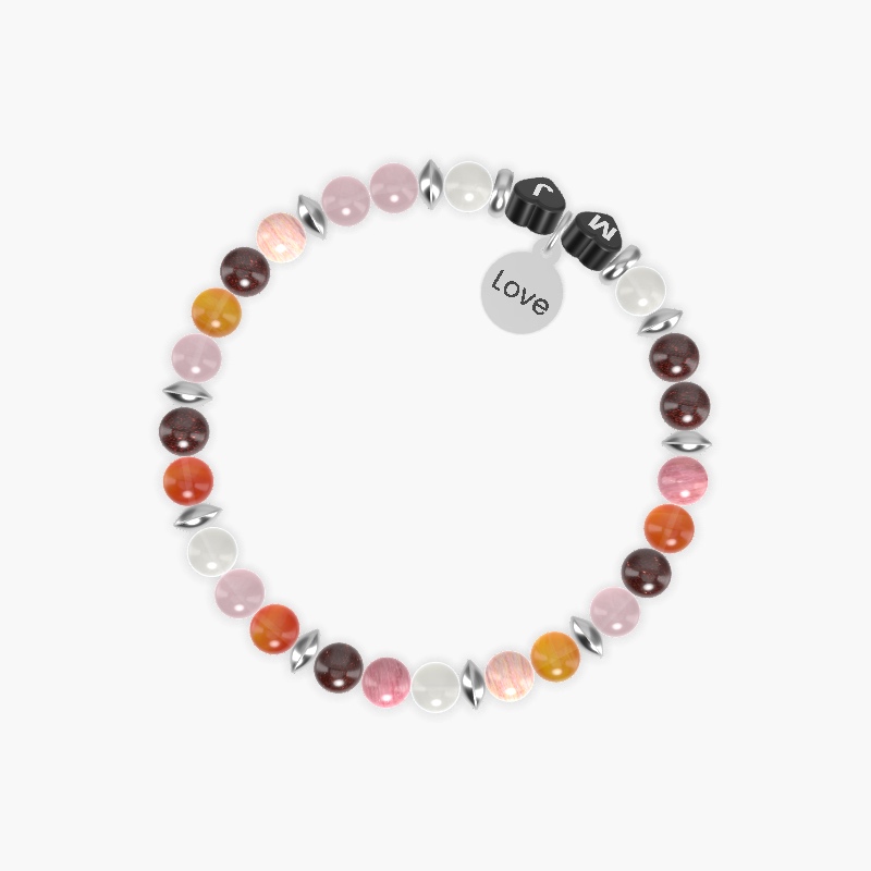 Garnet, Carnelian, Rose Quartz and more Gemstone Bracelet