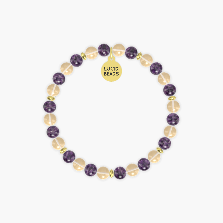 Amethyst and Citrine Bracelet