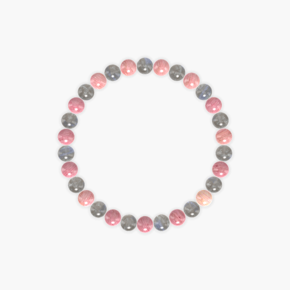 Rhodonite and Labradorite Bracelet