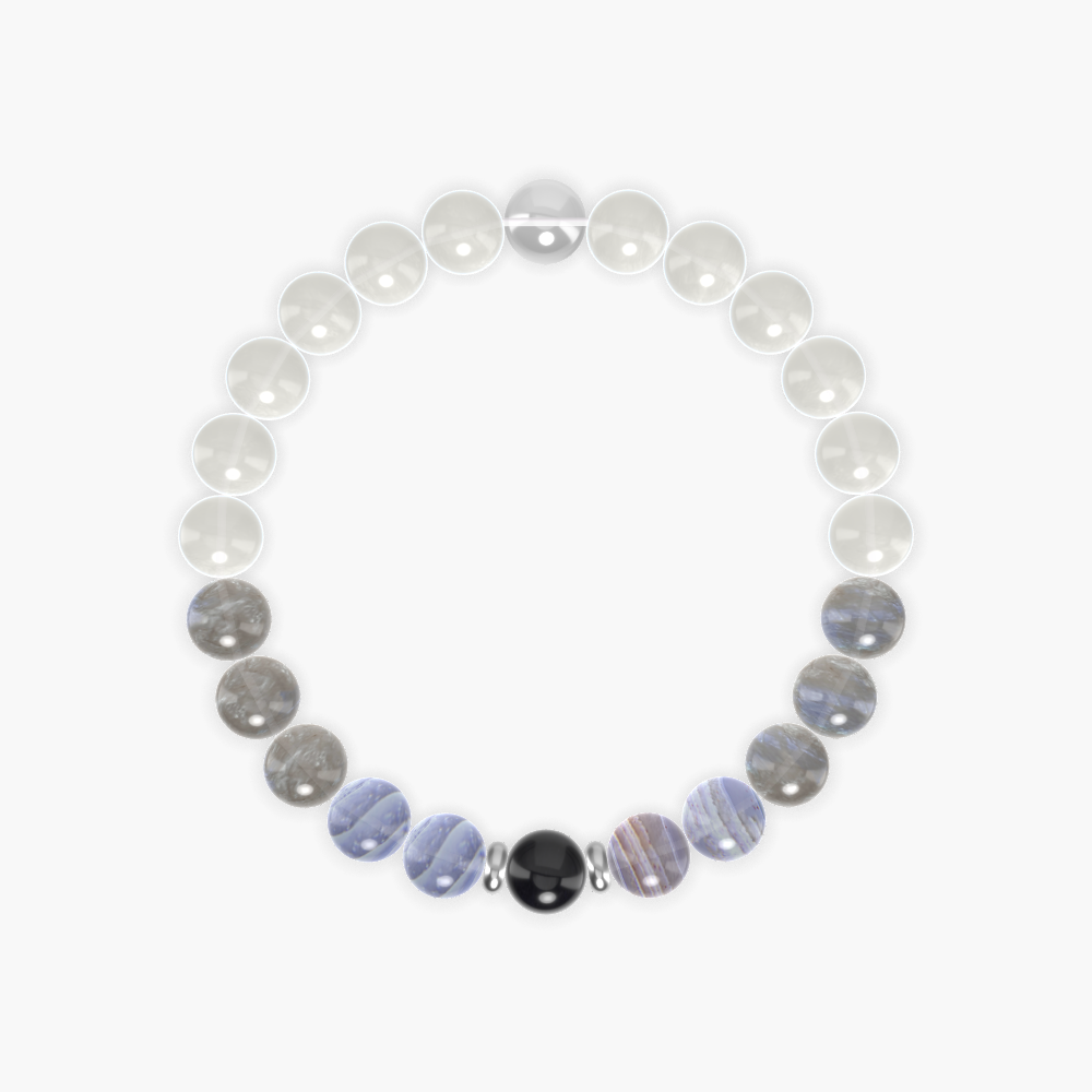Moonstone, Labradorite, Blue Lace Agate and more Gemstone Bracelet