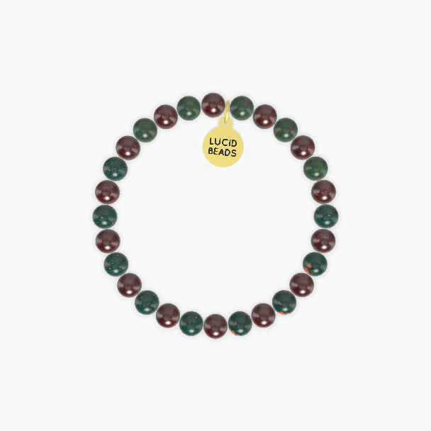 Garnet and Bloodstone Bracelet