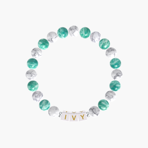 Howlite and Amazonite Bracelet