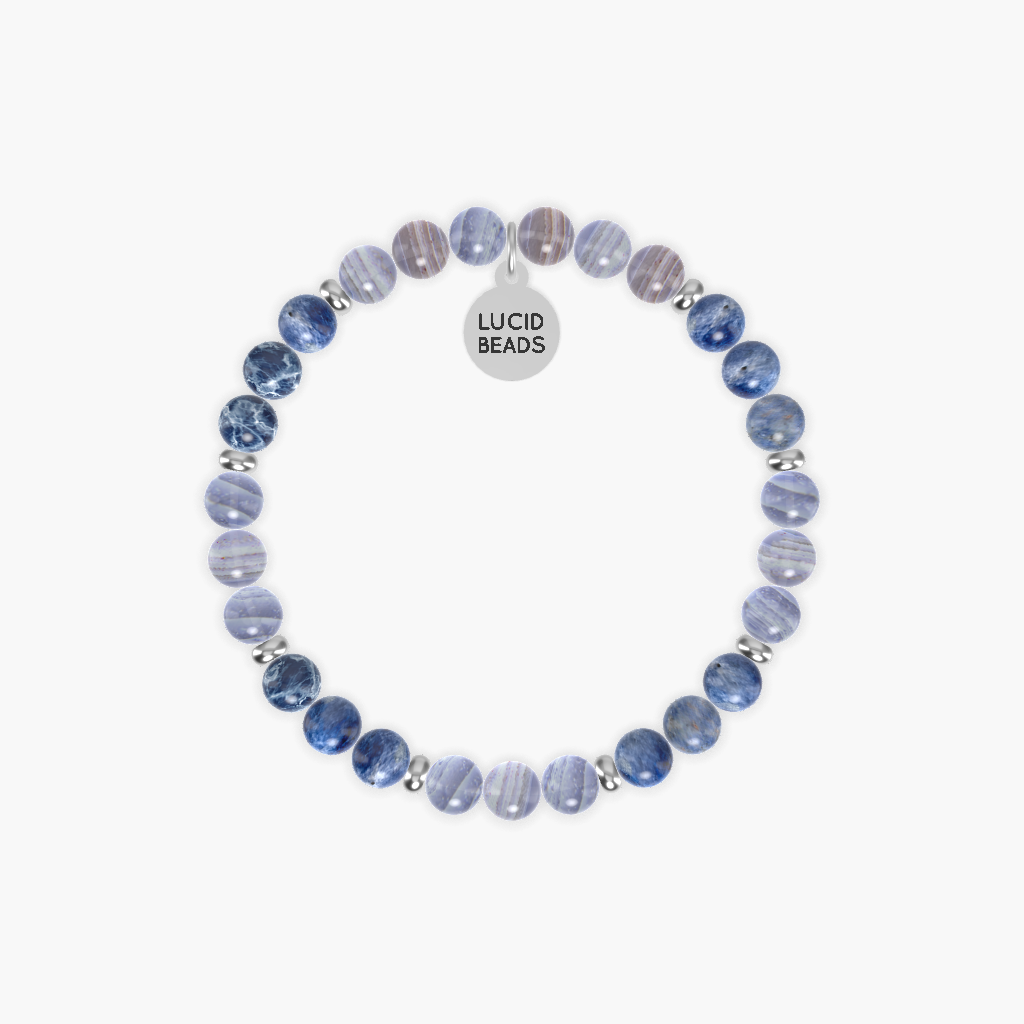 Blue Lace Agate and Sodalite Bracelet