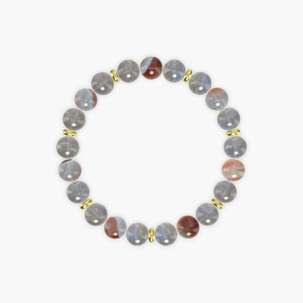 Labradorite and Sardonyx Bracelet
