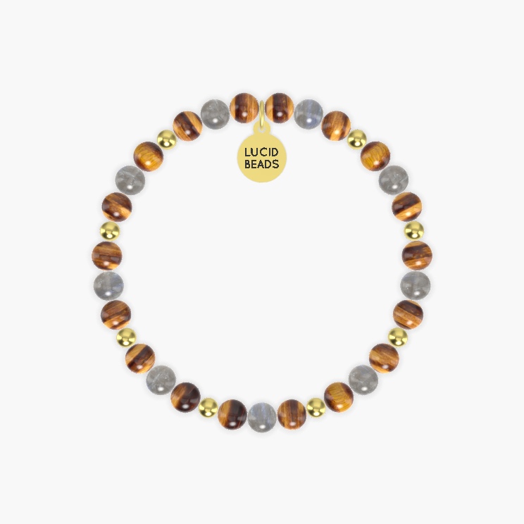 Purposeful Insight - Tiger Eye and Labradorite Bracelet