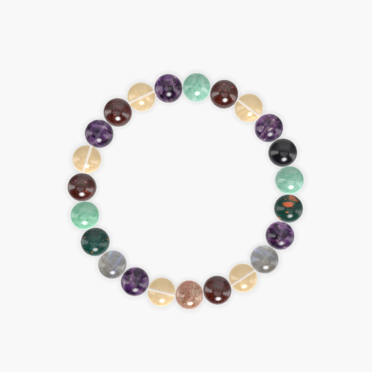 Citrine, Amethyst, Garnet and more Gemstone Bracelet