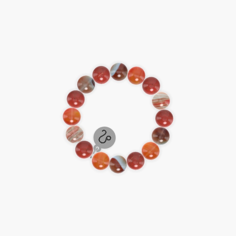 Sardonyx, Red Jasper and Carnelian Bracelet