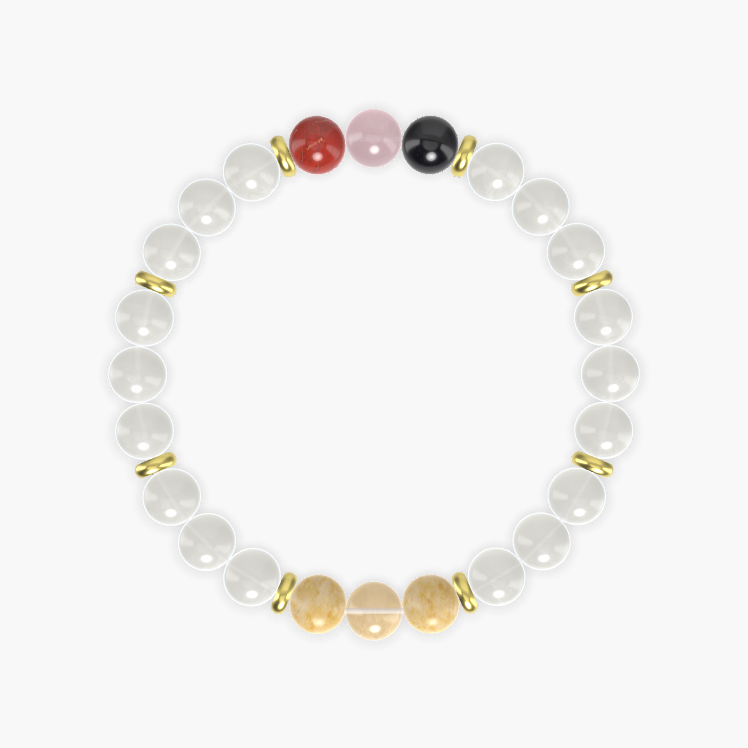 Moonstone, Yellow Jade, Citrine and more Gemstone Bracelet