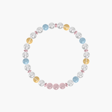 Clear Quartz, Aquamarine, Citrine and more Gemstone Bracelet