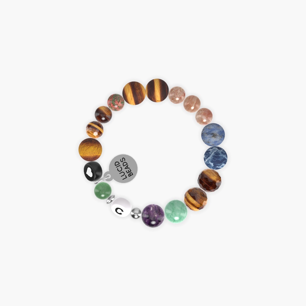 Tiger Eye, Sunstone, Sodalite and more Gemstone Bracelet