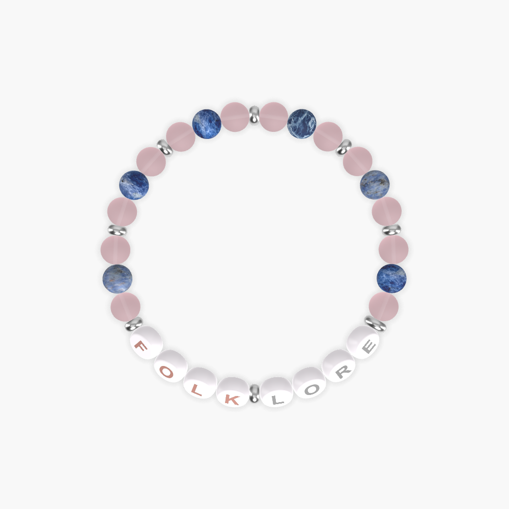 Rose Quartz and Sodalite Bracelet