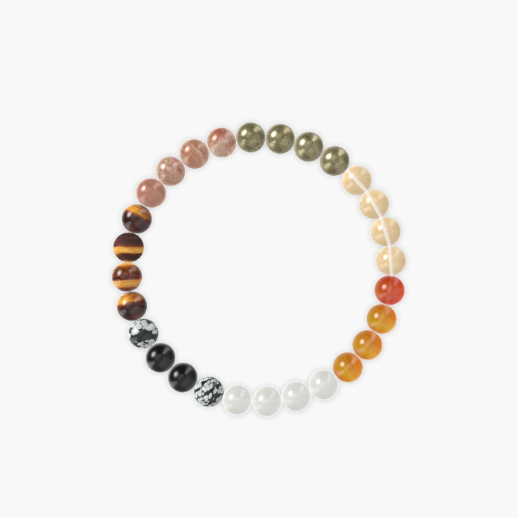 Sunstone, Tiger Eye, Moonstone and more Gemstone Bracelet