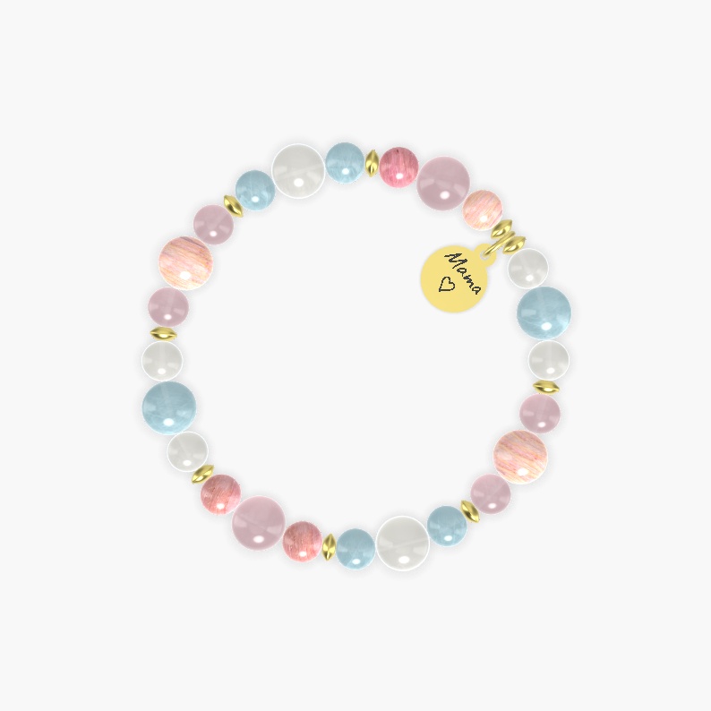 Aquamarine, Moonstone, Rose Quartz and more Gemstone Bracelet