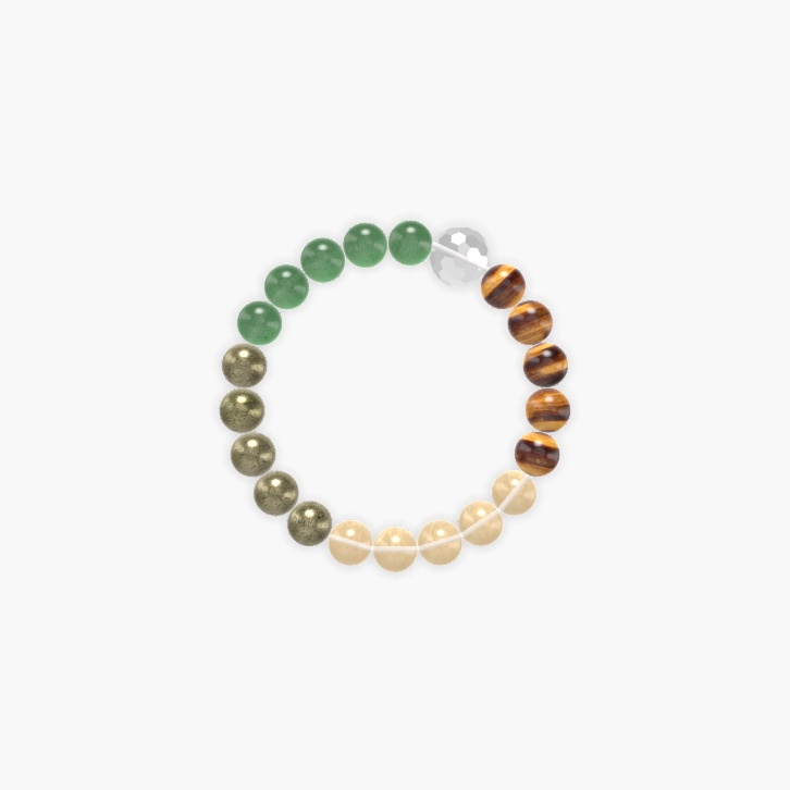 Aventurine, Pyrite, Citrine and more Gemstone Bracelet