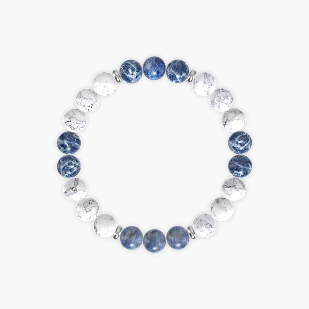 Howlite and Sodalite Bracelet