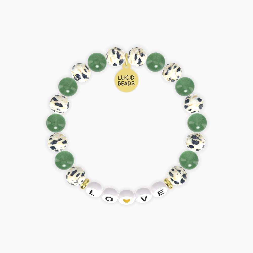 Dalmatian Jasper and Aventurine Bracelet