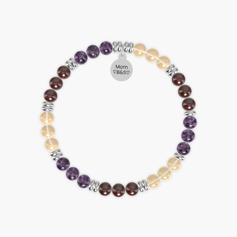 Garnet, Citrine and Amethyst Bracelet