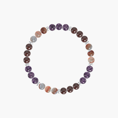 Garnet, Amethyst and Sardonyx Bracelet