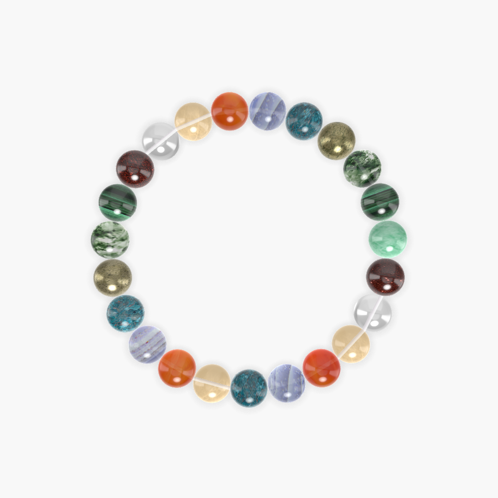 Apatite, Blue Lace Agate, Carnelian and more Gemstone Bracelet