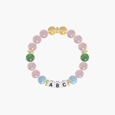 Rose Quartz, Aquamarine, Green Aventurine and More Gemstone Bracelet