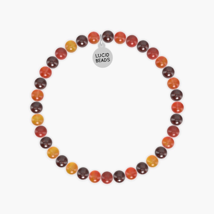 Garnet, Carnelian and Red Jasper Bracelet