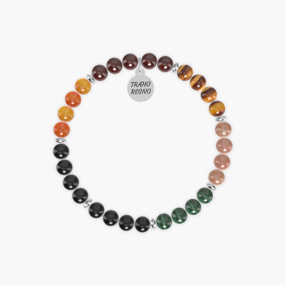 Garnet, Carnelian, Black Onyx and more Gemstone Bracelet