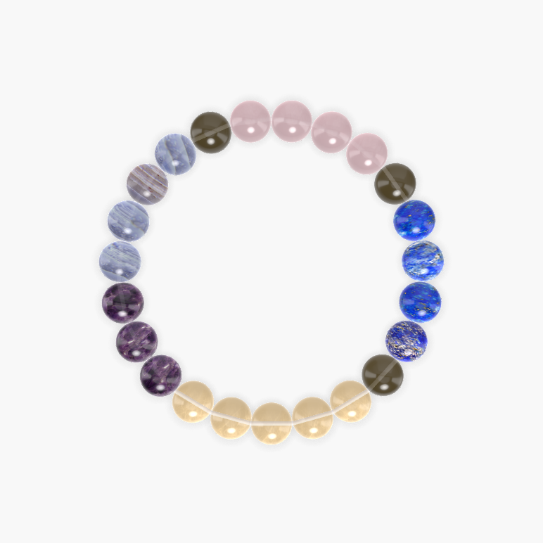 Citrine, Lapis Lazuli, Rose Quartz and more Gemstone Bracelet