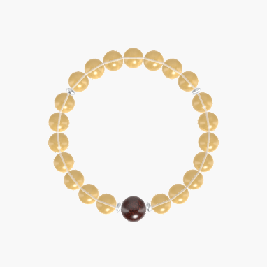 Citrine and Garnet Bracelet